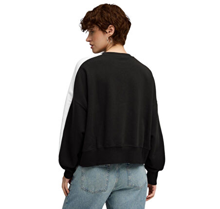 633439-01 Puma T7 Over-Oversized Crew Kadın Ceket Siyah