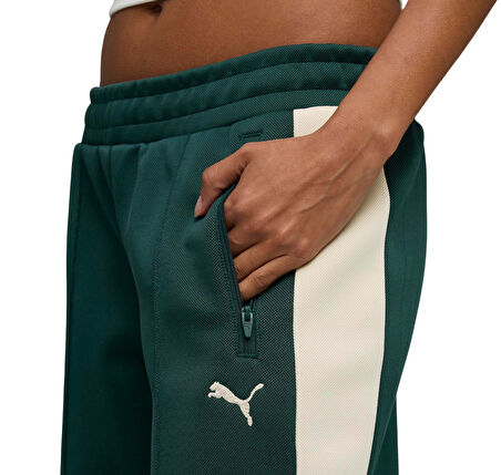 629803-75 Puma T7 Low Rise Track Pants Kadın Eşofman Altı Yeşil