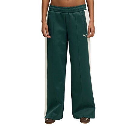 629803-75 Puma T7 Low Rise Track Pants Kadın Eşofman Altı Yeşil