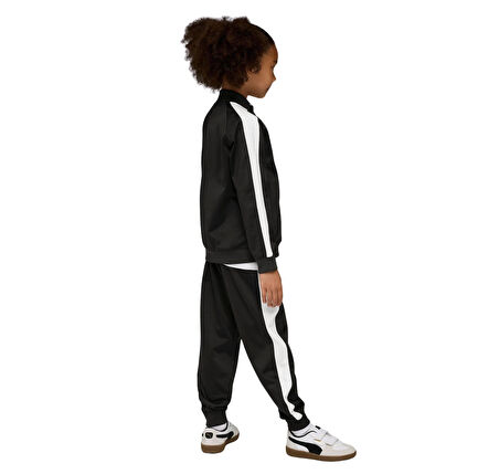 633777-01 Puma T7 Always On Track Suit &amp;Ccedil;ocuk Eşofman Takımı Siyah