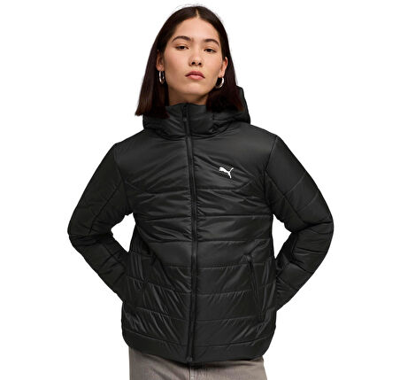 685231-87 Puma Ess Hooded Padded Jacket Kadın Mont Siyah