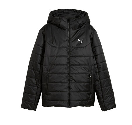685231-01 Puma Ess Hooded Padded Jacket Kadın Mont Siyah