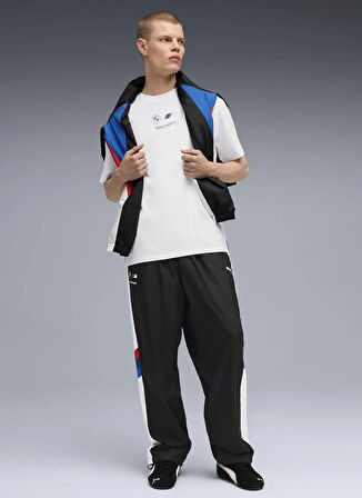 Puma 63305502 BMW MMS ESS+ Logo Tee II P Beyaz Yuvarlak Yaka Regular Fit Düz Erkek T-Shirt