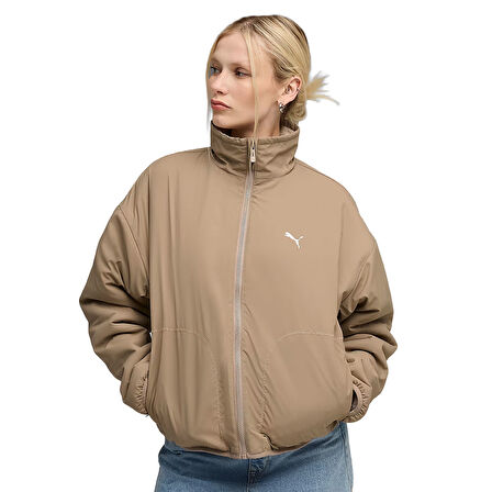 Reversible Sherpa Kadın Bej Günlük Stil Ceket 68838687