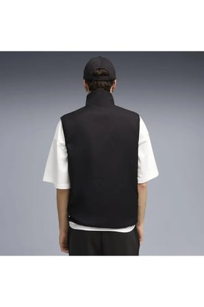 Reversible Sherpa Vest Siyah Erkek Yelek