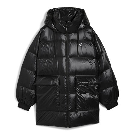 Style Hooded Down Kadın Siyah Günlük Stil Mont 68838901