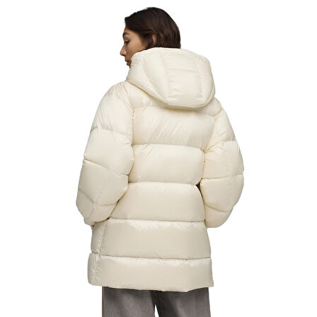 Style Hooded Down Kadın Bej Günlük Stil Mont 68838987