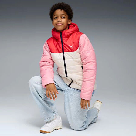 PUMA ESS Hooded Padded Jacket 68522687 Pembe
