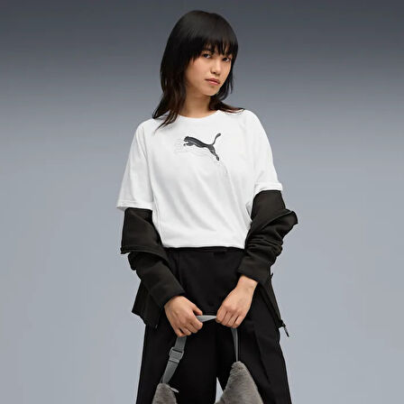 Puma 688139 02 Evostripe Graphic Tee Kadın Günlük T-Shirt