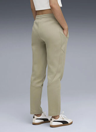 Puma 68814382 EVOSTRIPE Sweatpants DK op Yeşil Lastikli Bel Regular Fit Düz Kadın Eşofman Altı