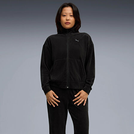 Puma Velour Rib Suit Kadın Yetişkin Eşofman Takımı