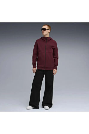 PUMATECH FZ Hoodie Kırmızı Erkek Fermuarlı Üst