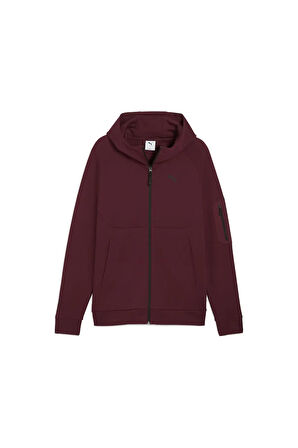 PUMATECH FZ Hoodie Kırmızı Erkek Fermuarlı Üst