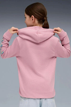 Puma TWEENERVERSE Hoodie-Poised Pink Sweatshirt-Pembe