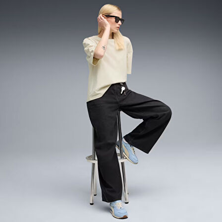 Her Oversized Kadın Bej Günlük Stil T-Shirt 68814887