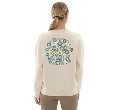 688078-87 Puma Ess Nature 2.0  Crew Kadın Sweatshirt Bej