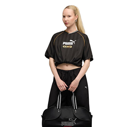 632563-01 Puma Kıng Relaxed Football Jersey T-Shirt Siyah