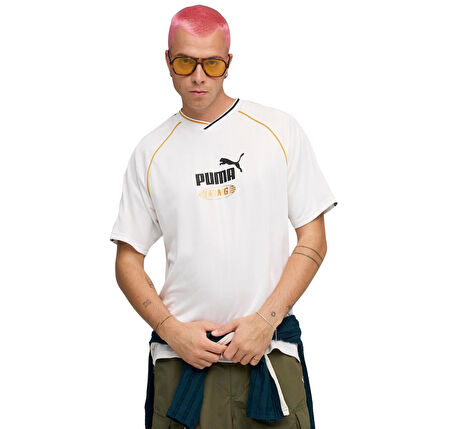 632563-02 Puma Kıng Relaxed Football Jersey T-Shirt Beyaz