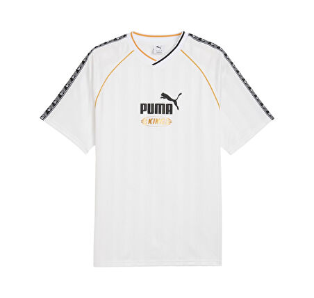 632563-02 Puma Kıng Relaxed Football Jersey T-Shirt Beyaz