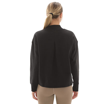 688152-01 Puma Her Relaxed Crew Fl Kadın Sweatshirt Siyah