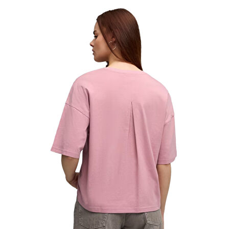 Her Oversized Kadın Pembe Günlük Stil T-Shirt 68814865