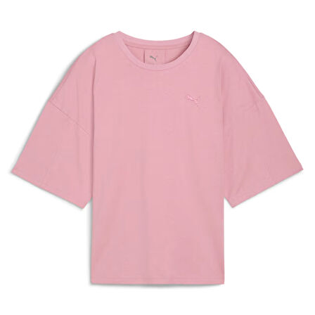Her Oversized Kadın Pembe Günlük Stil T-Shirt 68814865