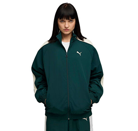629593-75 Puma T7 Oversized Track Jacket Ceket Yeşil