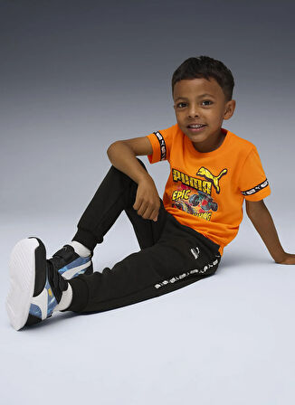 Puma Düz Turuncu Erkek Çocuk T-Shirt 63239526-PUMA X HOT WHEELS Graphic