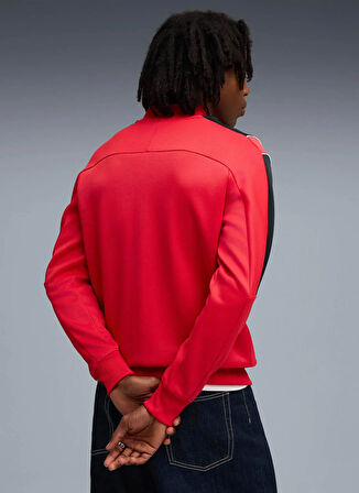 Puma 63276402 Ferrari MT7 Track Jacket R Kırmızı Regular Fit Düz Erkek Zip Ceket