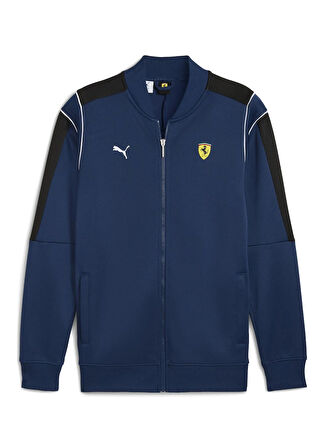 Puma 63276405 Ferrari MT7 Track Jacket P Mavi Regular Fit Düz Erkek Zip Ceket