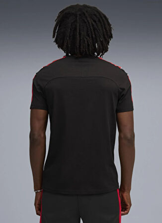 Puma 63276601 Ferrari MT7 Tee PUMA Black Siyah Yuvarlak Yaka Regular Fit Düz Erkek T-Shirt