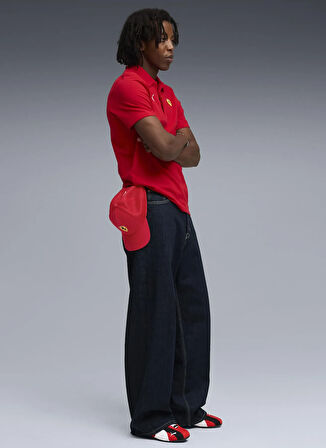 Puma 63278102 Ferrari Sportswear Polo Ro Kırmızı Regular Fit Düz Erkek Polo T-Shirt