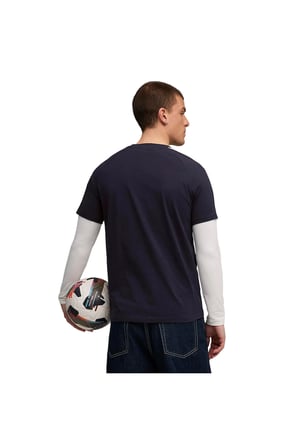 T7 Erkek Lacivert Günlük Stil T-Shirt 62959216