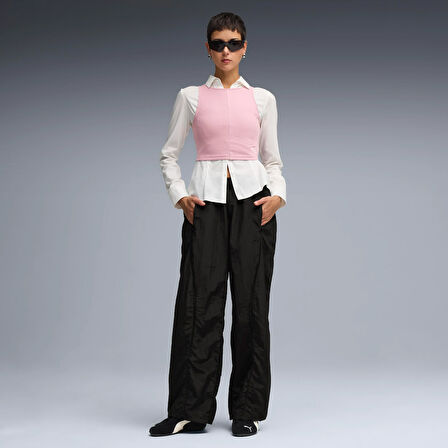 Puma Wardrobe Ess Ribbed Crop Top Kadın Yetişkin T-shirt