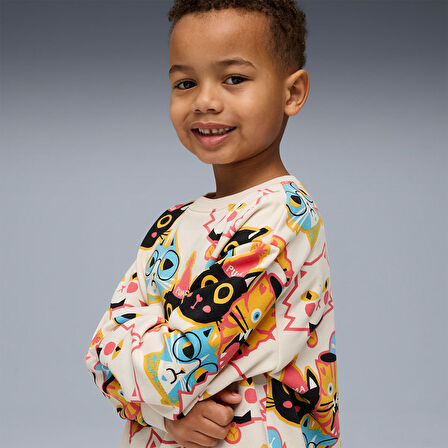 Puma Çocuk Sweatshirt Moody Cat Crew