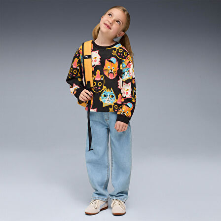 Puma Çocuk Sweatshirt Moody Cat Crew