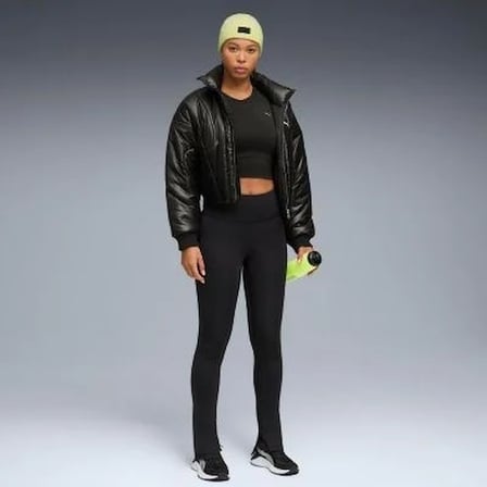 Puma W PUMA SHAPE SPLIT TIGHT Siyah Kadın Tayt 52746701