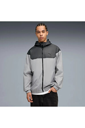 Essentials Erkek Gri Rüzgarlık (684626-63)