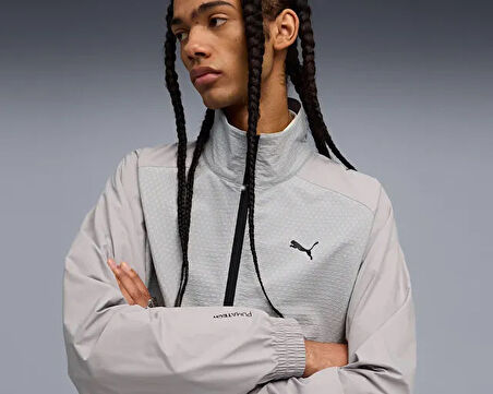 Puma Pumatech Half-Zip Crew Erkek Günlük Ceket 63210163 Gri