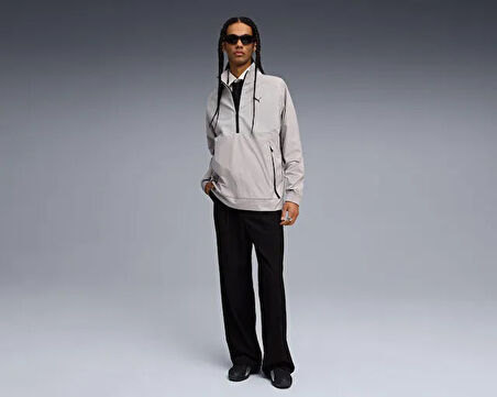 Puma Pumatech Half-Zip Crew Erkek Günlük Ceket 63210163 Gri