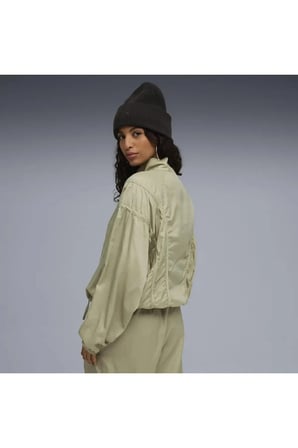 DARE TO Jacket Haki Kadın Fermuarlı Ceket