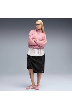 T7 Woven Midi Skirt Kadın Etek Siyah 63343801