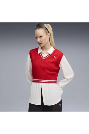 PREMIUM ESS Vest Kırmızı Kadın T-Shirt