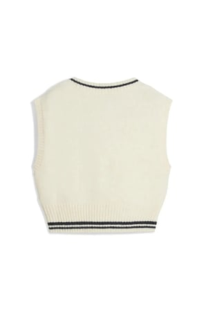 PREMIUM ESS Vest Krem Kadın T-Shirt
