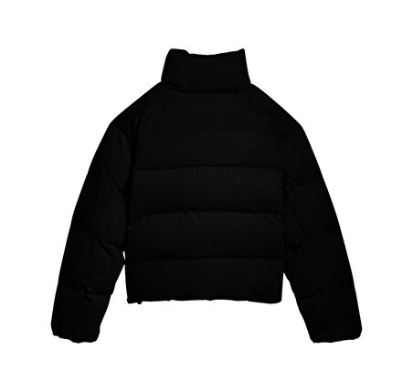 632171-01 Puma Corduroy Puffer Jacket Kadın Mont Siyah