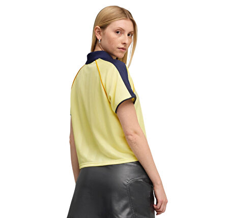 632157-35 Puma T7 Relaxed Football Jersey Kadın T-Shirt Sarı