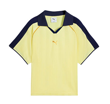 632157-35 Puma T7 Relaxed Football Jersey Kadın T-Shirt Sarı