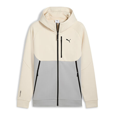 Tech Full-Zip Hoodie Erkek Bej Günlük Stil Sweatshirt 62967491