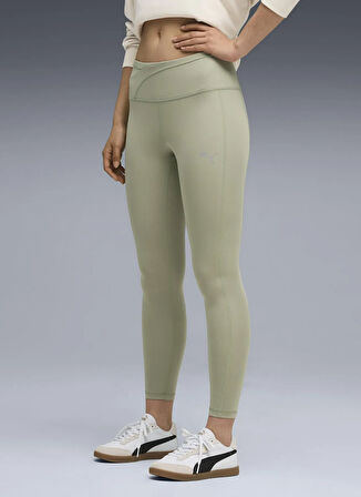Puma 68814482 EVOSTRIPE High-Waist Tight Yeşil Düz Kadın Tayt