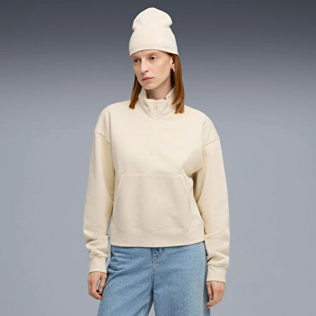 Puma Class Half-Zip Crew Kadın Yetişkin Sweatshirt